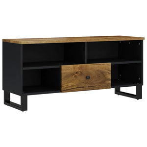 Mobile TV 100x33x46cm Legno Massello Mango e Legno Multistrato 351973