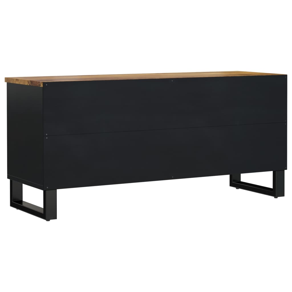 Mobile TV 100x33x46cm Legno Massello Mango e Legno Multistrato 351973