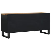 Mobile TV 100x33x46cm Legno Massello Mango e Legno Multistrato 351973