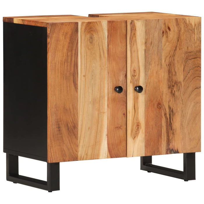 Mobile Lavabo 62x33x58 cm Legno Massello Acacia e Multistrato 351987