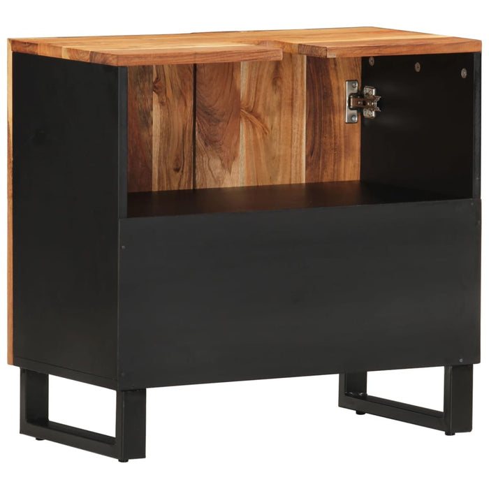 Mobile Lavabo 62x33x58 cm Legno Massello Acacia e Multistrato 351987