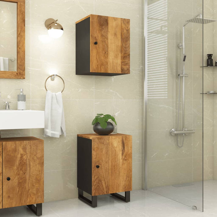 Mobile da Bagno 38x33x58 cm in Legno Massello di Mangocod mxl 80004