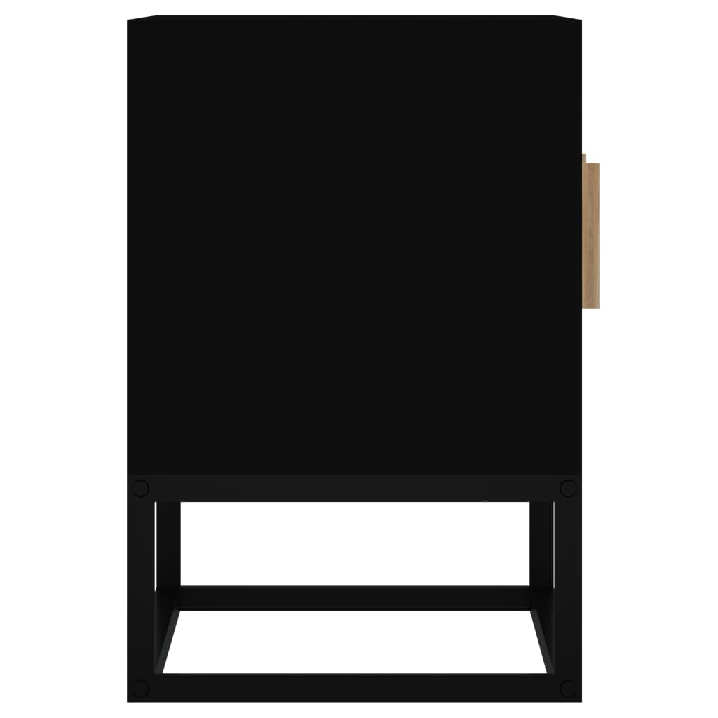 Mobile Porta TV Nero 105x30x45 cm in Legno Multistrato e Ferro 352098