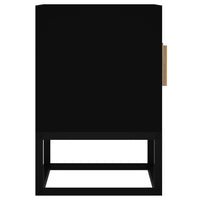 Mobile Porta TV Nero 105x30x45 cm in Legno Multistrato e Ferro 352098