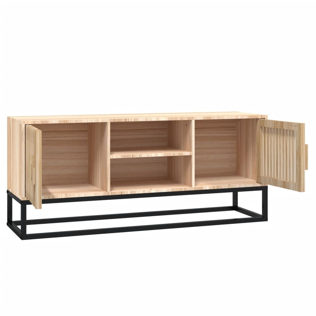 Mobile Porta TV 105x30x45 cm in Legno Multistrato e Ferro 352099