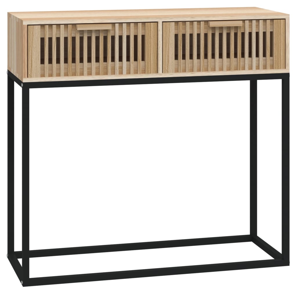 Tavolino Consolle 80x30x75 cm Legno Multistrato e Ferro 352105