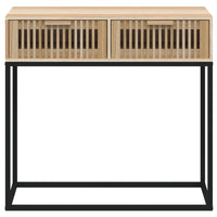 Tavolino Consolle 80x30x75 cm Legno Multistrato e Ferro 352105