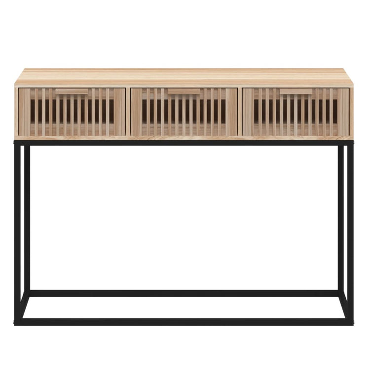 Tavolino Consolle 105x30x75 cm Legno Multistrato e Ferro 352108