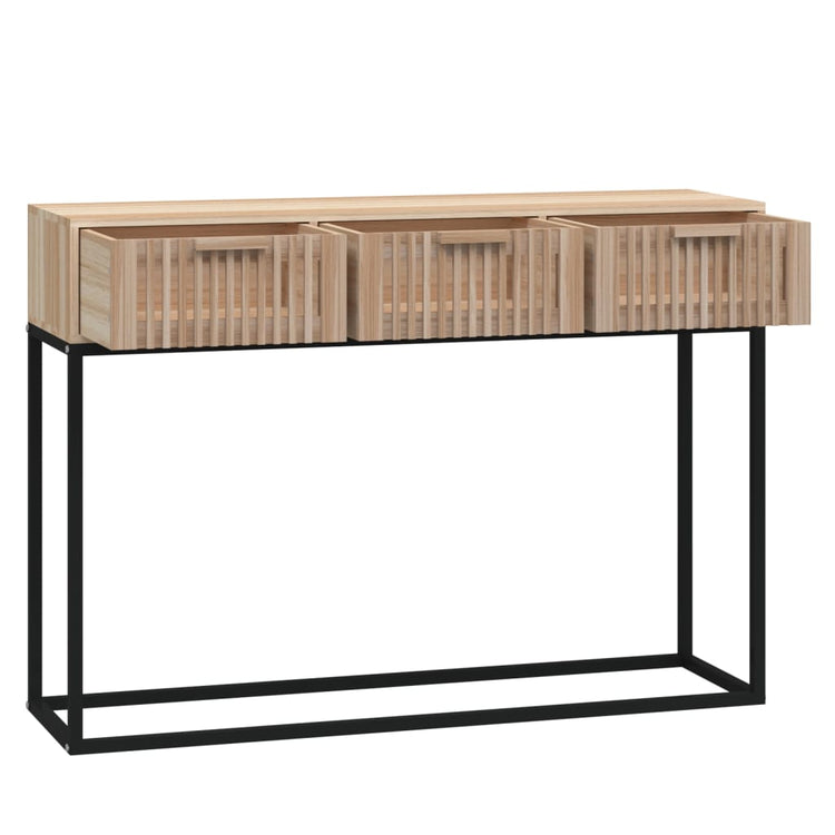 Tavolino Consolle 105x30x75 cm Legno Multistrato e Ferro 352108