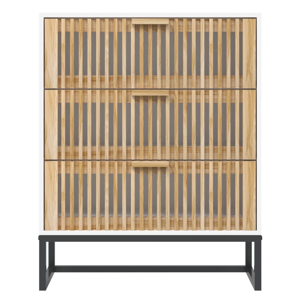 Credenza Bianca 60x30x75 cm in Legno Multistrato 352112