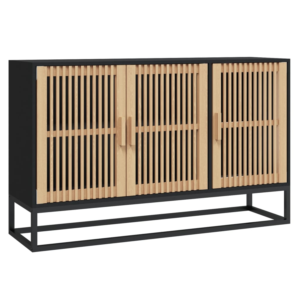 Credenza Nera 105x30x65 cm in Legno Multistratocod mxl 102254