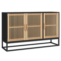 Credenza Nera 105x30x65 cm in Legno Multistratocod mxl 102254