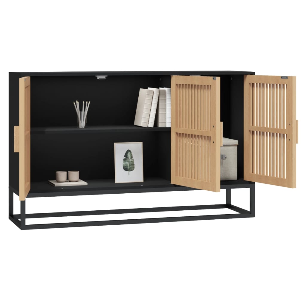 Credenza Nera 105x30x65 cm in Legno Multistratocod mxl 102254