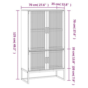 Credenza 70x35x125 cm in Legno Multistrato 352141