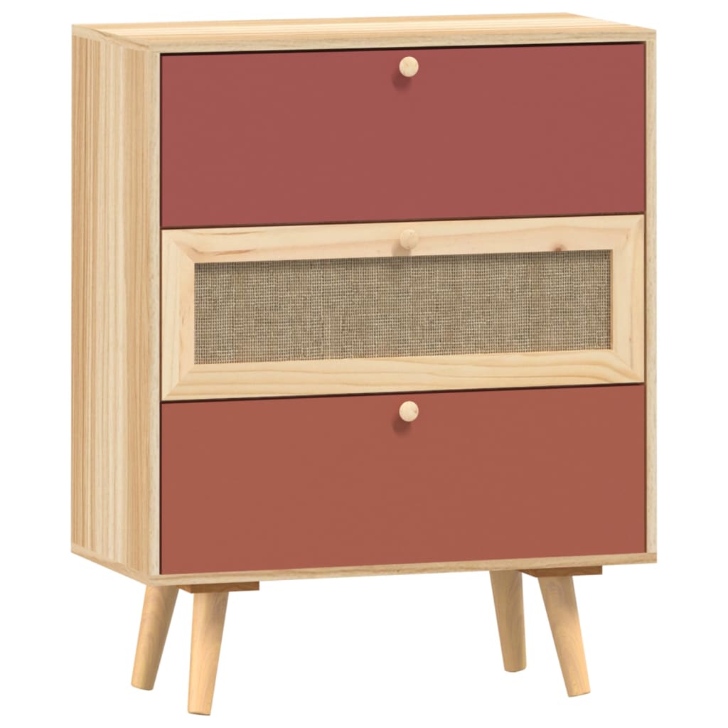 Credenza con Cassetti 60x30x75 cm in Legno Multistrato 352153