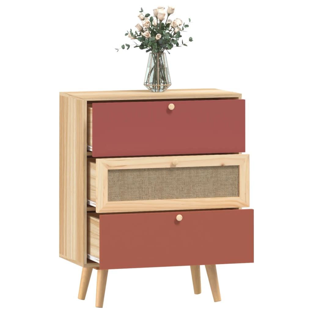 Credenza con Cassetti 60x30x75 cm in Legno Multistrato 352153