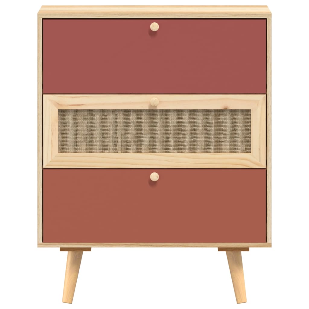 Credenza con Cassetti 60x30x75 cm in Legno Multistrato 352153