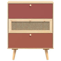 Credenza con Cassetti 60x30x75 cm in Legno Multistrato 352153