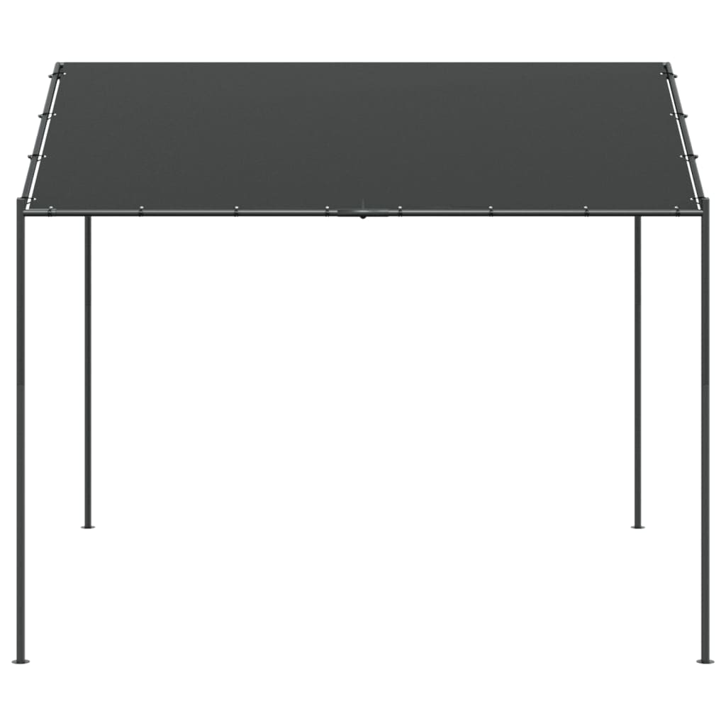 Tenda a Baldacchino Antracite 3x3 m in Acciaio e Tessuto 362450