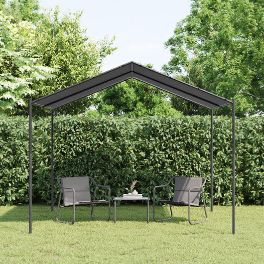 Tenda a Baldacchino Antracite 3x3 m in Acciaio e Tessuto 362450