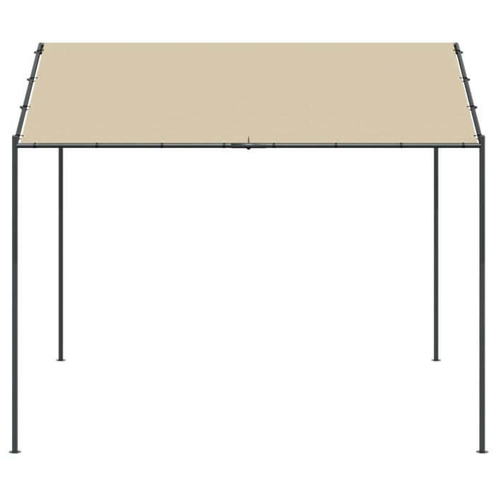 Tenda a Baldacchino Beige 3x3 m in Acciaio e Tessuto 362451