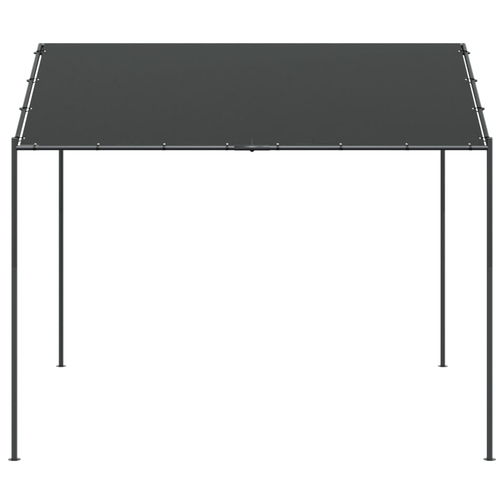 Tenda a Baldacchino Antracite 4x3 m in Acciaio e Tessuto 362453