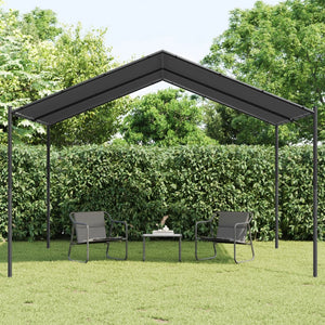 Tenda a Baldacchino Antracite 4x3 m in Acciaio e Tessuto 362453