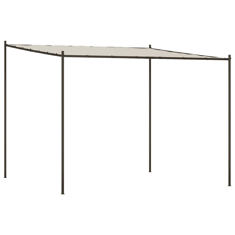 Gazebo Bianco 3x3 m 180 g/m² Tessuto e Acciaio 362461