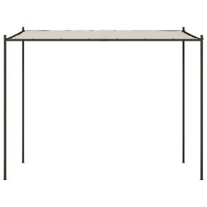 Gazebo Bianco 3x3 m 180 g/m² Tessuto e Acciaio 362461