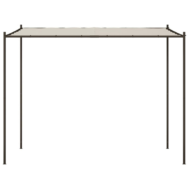 Gazebo Bianco 3x3 m 180 g/m² Tessuto e Acciaio 362461