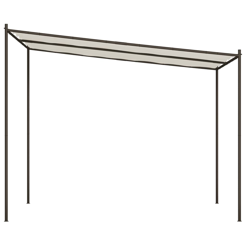 Gazebo Bianco 3x3 m 180 g/m² Tessuto e Acciaio 362461