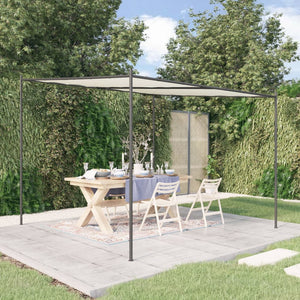 Gazebo Bianco 3x3 m 180 g/m² Tessuto e Acciaio 362461