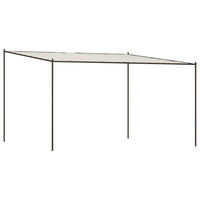 Gazebo Bianco 4x4 m 180 g/m² Tessuto e Acciaio 362464