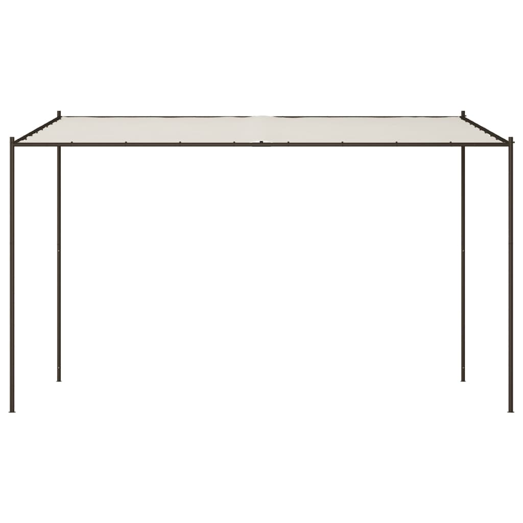 Gazebo Bianco 4x4 m 180 g/m² Tessuto e Acciaio 362464