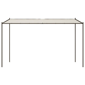 Gazebo Bianco 4x4 m 180 g/m² Tessuto e Acciaio 362464