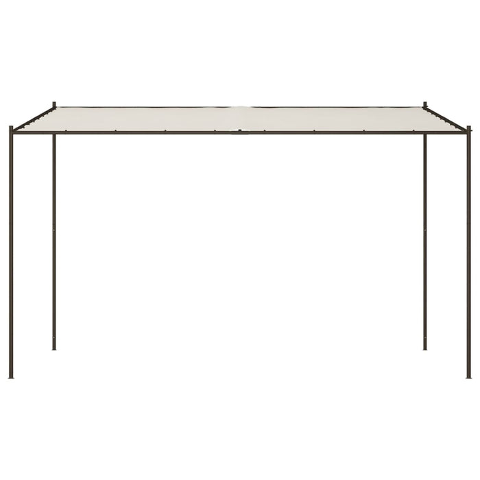 Gazebo Bianco 4x4 m 180 g/m² Tessuto e Acciaio 362464