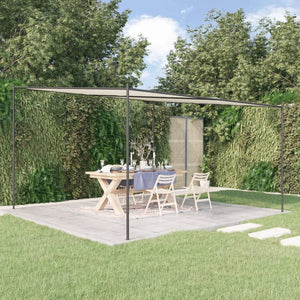 Gazebo Bianco 4x4 m 180 g/m² Tessuto e Acciaio 362464