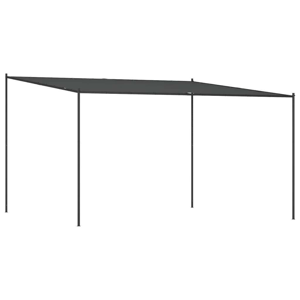 Gazebo Antracite 4x4 m 180 g/m² Tessuto e Acciaiocod mxl 93687