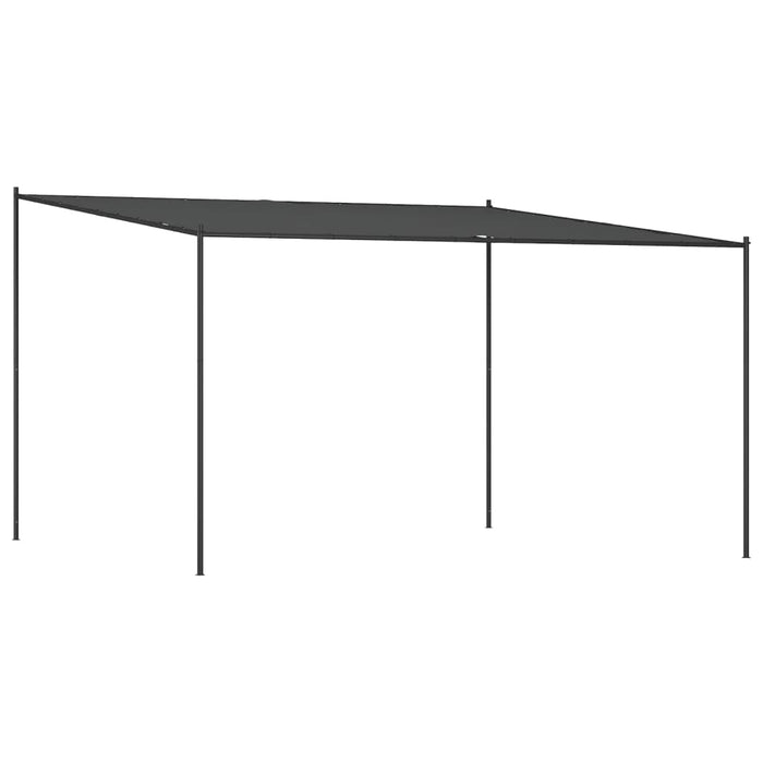 Gazebo Antracite 4x4 m 180 g/m² Tessuto e Acciaiocod mxl 93687