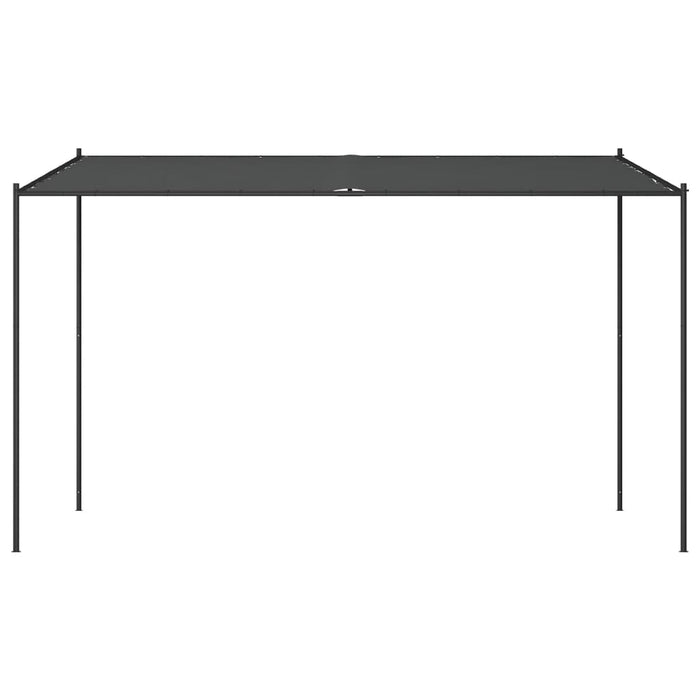 Gazebo Antracite 4x4 m 180 g/m² Tessuto e Acciaiocod mxl 93687