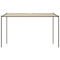 Gazebo Beige 4x4 m 180 g/m² Tessuto e Acciaio 362466