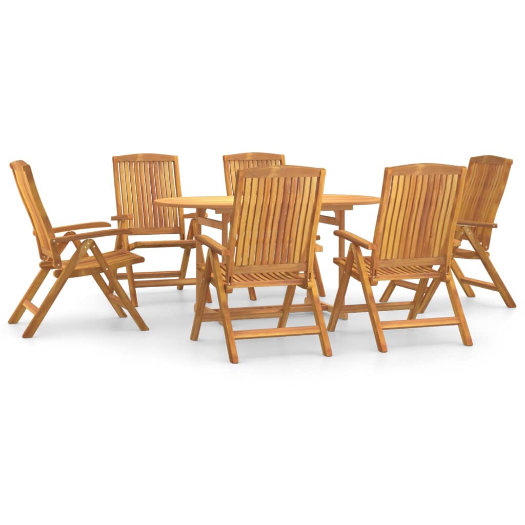 Set da Pranzo da Giardino 7 pz in Legno Massello di Teak 3154916