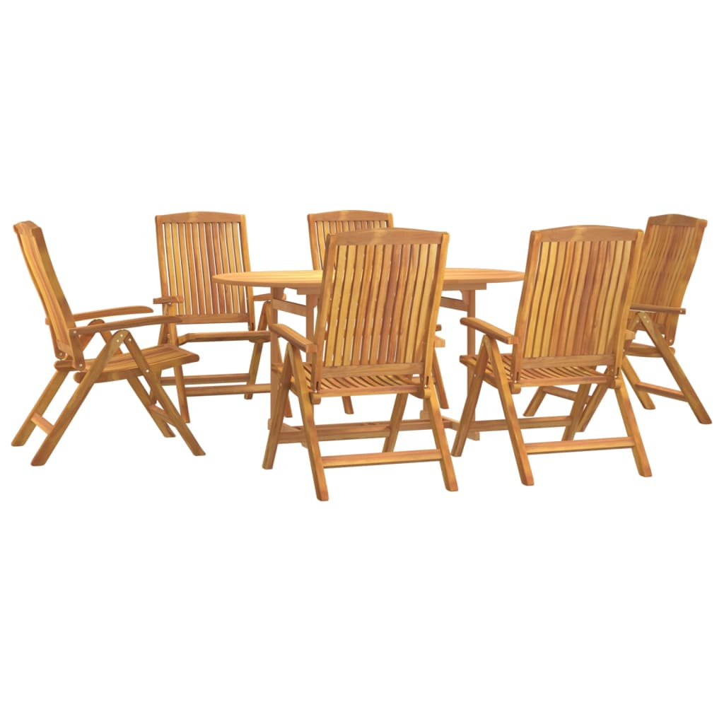 Set da Pranzo da Giardino 7 pz in Legno Massello di Teak 3154916