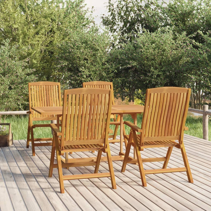 Set da Pranzo per Giardino 5 pz in Legno Massello di Teak 3154917