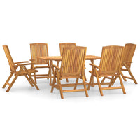 Set da Pranzo da Giardino 7 pz in Legno Massello di Teakcod mxl 94502