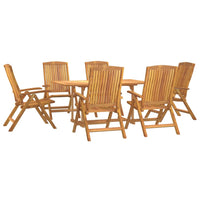 Set da Pranzo da Giardino 7 pz in Legno Massello di Teakcod mxl 94502