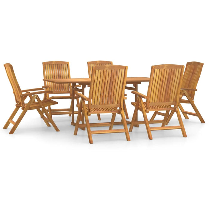 Set da Pranzo da Giardino 7 pz in Legno Massello di Teakcod mxl 118458