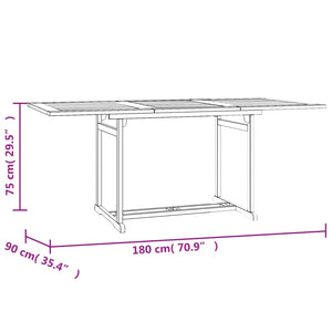 Set da Pranzo da Giardino 7 pz in Legno Massello di Teak 3154921