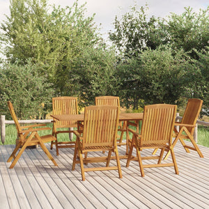 Set da Pranzo da Giardino 7 pz in Legno Massello di Teakcod mxl 118458