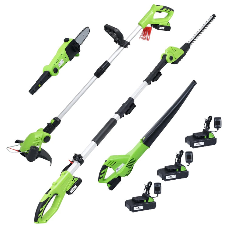 Set 4 Utensili da Giardino a Batteria con Batterie e Caricatoricod mxl 93460